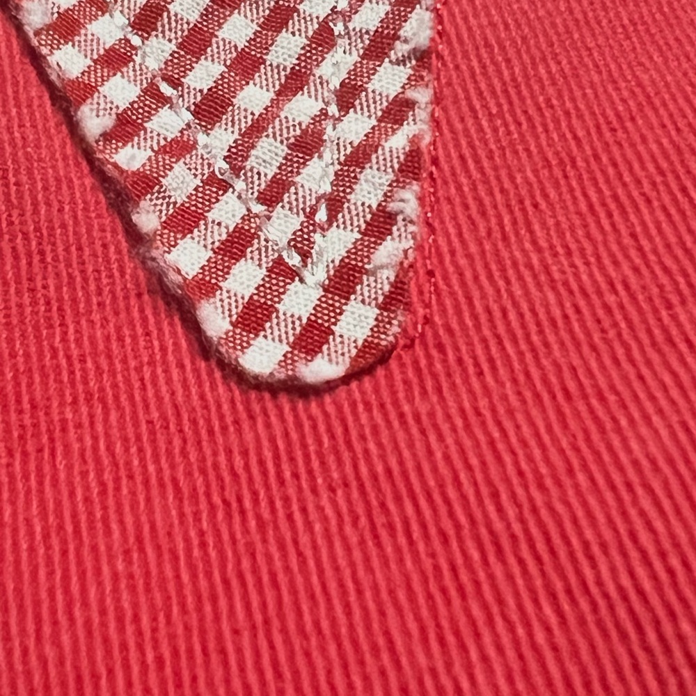 PEACH LOVE CALIFORNIA America patriotic washed red denim dress S M L - Picture 7 of 7